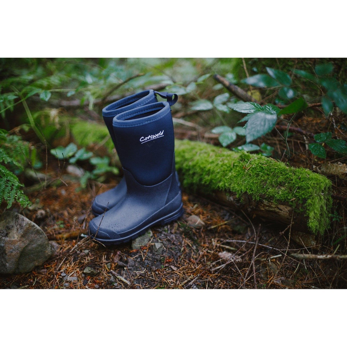 Cotswold Kids Hilly Neoprene Childrens Wellington Boot Navy