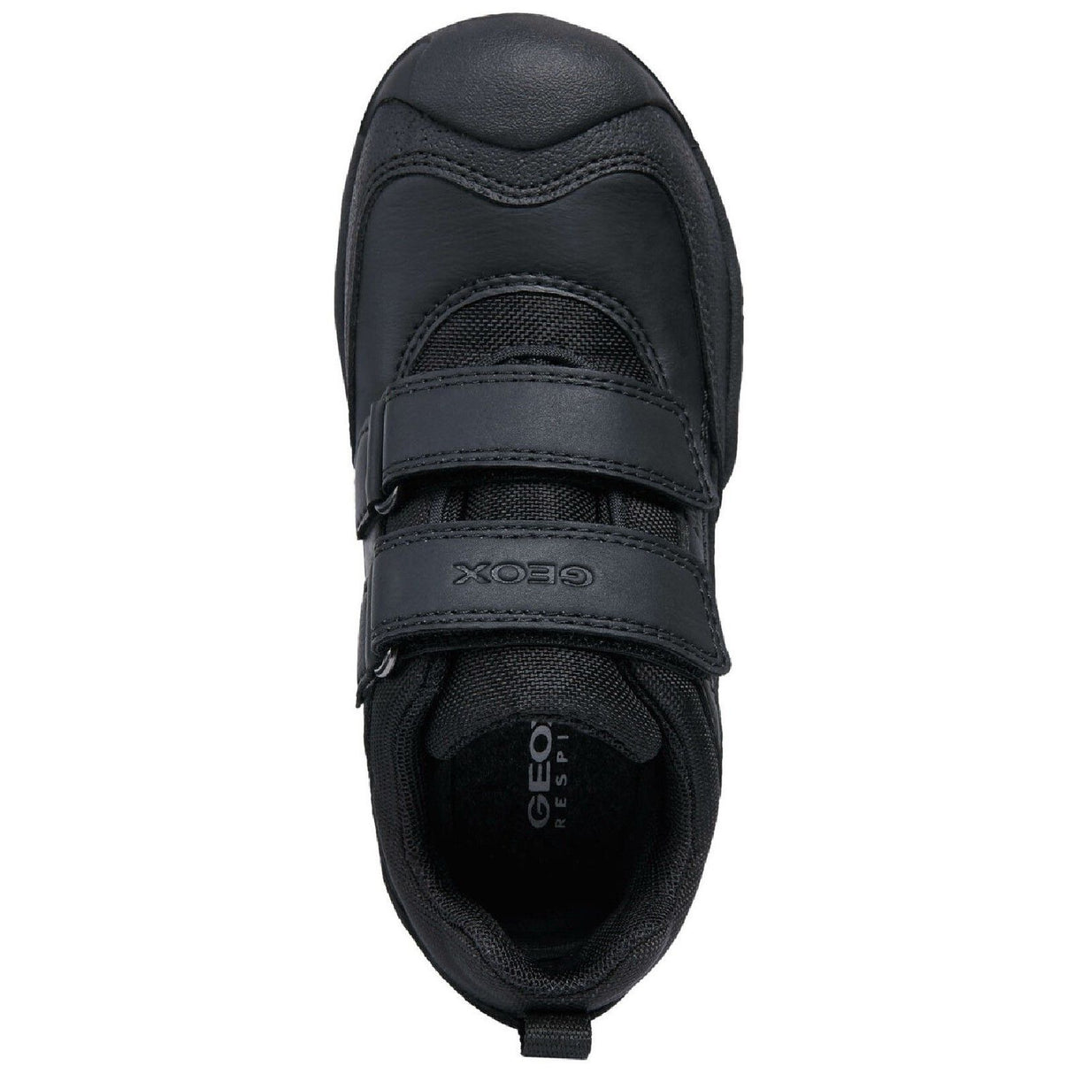 Geox Boys J New Savage B A Waterproof Touch Fastening Trainer Black
