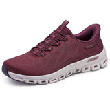 Skechers Womens Glide-Step Elevate Amaze Trainers Burgundy