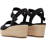 TOMS Womens Audrey Espadrille Black