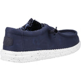 HEYDUDE Mens Wally Canvas Shoe Navy