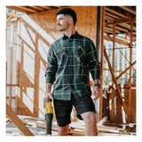 Hard Yakka Mens Core Flannel Shirt Green
