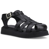 Hush Puppies Womens Cassandra Gladiator Sandal Black