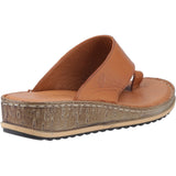 Hush Puppies Womens Elissa Toepost Sandal Tan