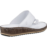 Hush Puppies Womens Elissa Toepost Sandal White