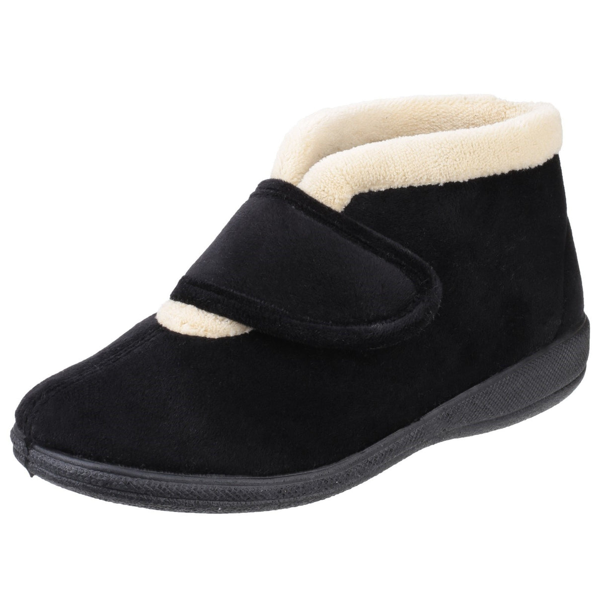 Fleet & Foster Womens Levitt Bootie Slipper Black