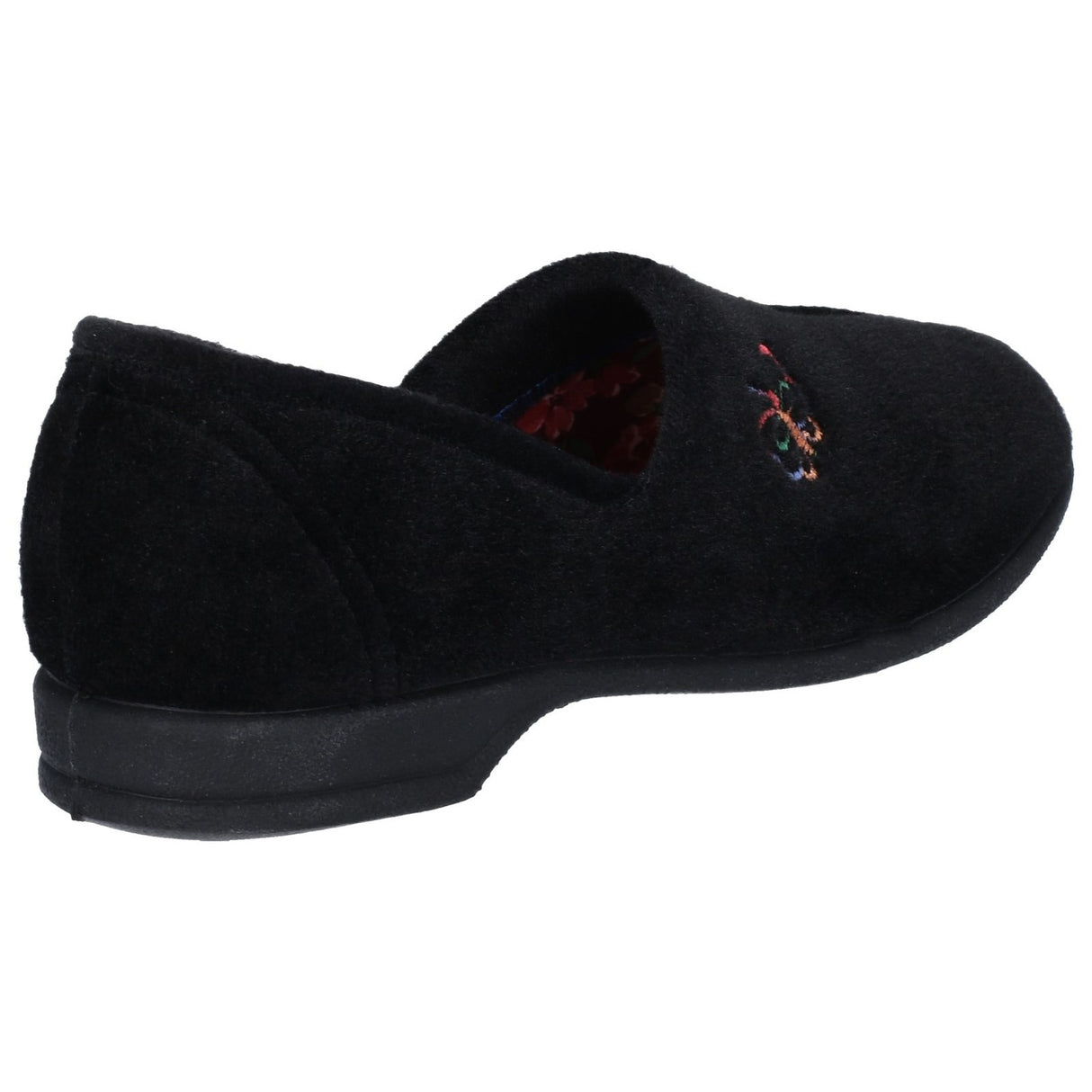 Mirak Womens Bouquet Slipper Black
