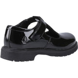 Hush Puppies Junior Girls Gracie Junior Patent School Shoe Patent Black