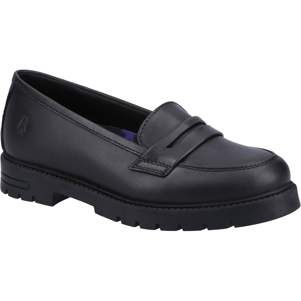Hush Puppies Girls Hazel Loafer SNR Shoe Black