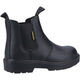 Amblers Safety Unisex FS116 Hardwearing Pull on Safety Dealer Boot Black
