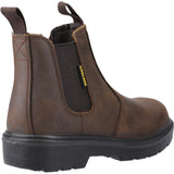 Amblers Safety Unisex FS128 Hardwearing Pull On Safety Dealer Boot Brown