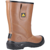Amblers Safety Unisex FS142 Water Resistant Pull On Safety Rigger Boot Tan