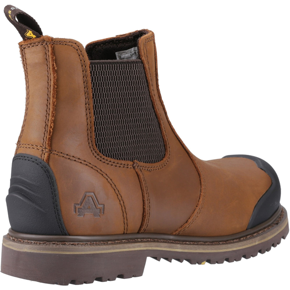 Amblers Safety Mens FS225 Goodyear Welted Waterproof Pull On Chelsea Safety Boot Brown