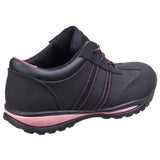 Amblers Safety Womens FS47 Safety Trainer Black/Pink