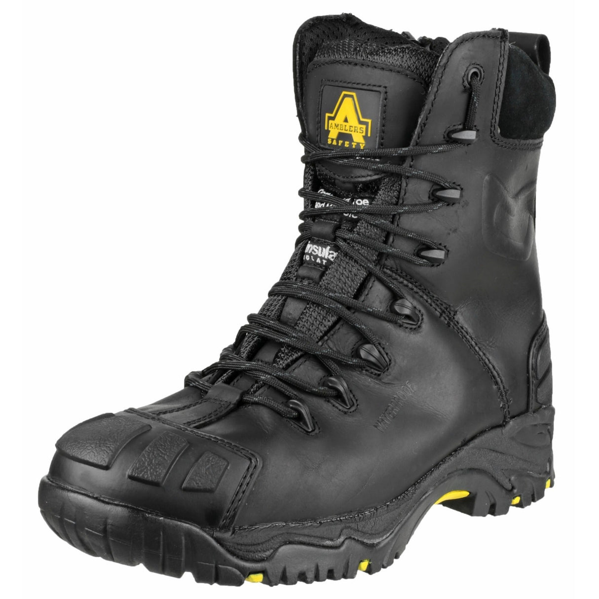 Amblers Safety Unisex FS999 Hi Leg Composite Safety Boot With Side Zip Black