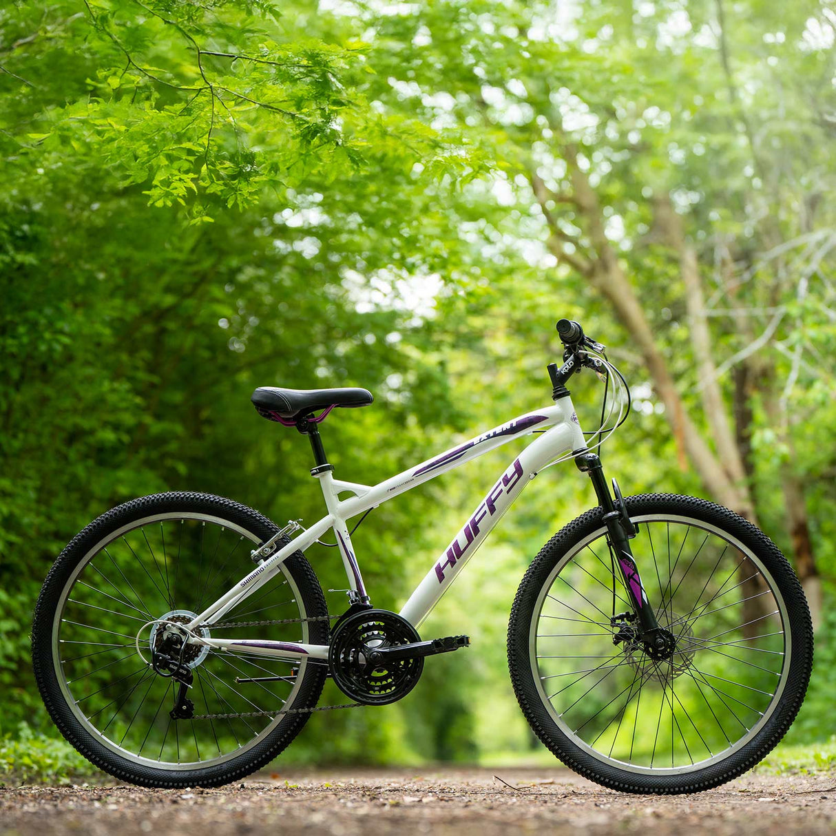 Huffy Extent 26” Adults Mountain Bike - Full Lifestyle view 
