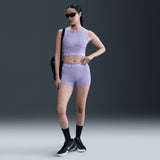 NIKE NP DF Wmns Crop Tank AOP Purple
