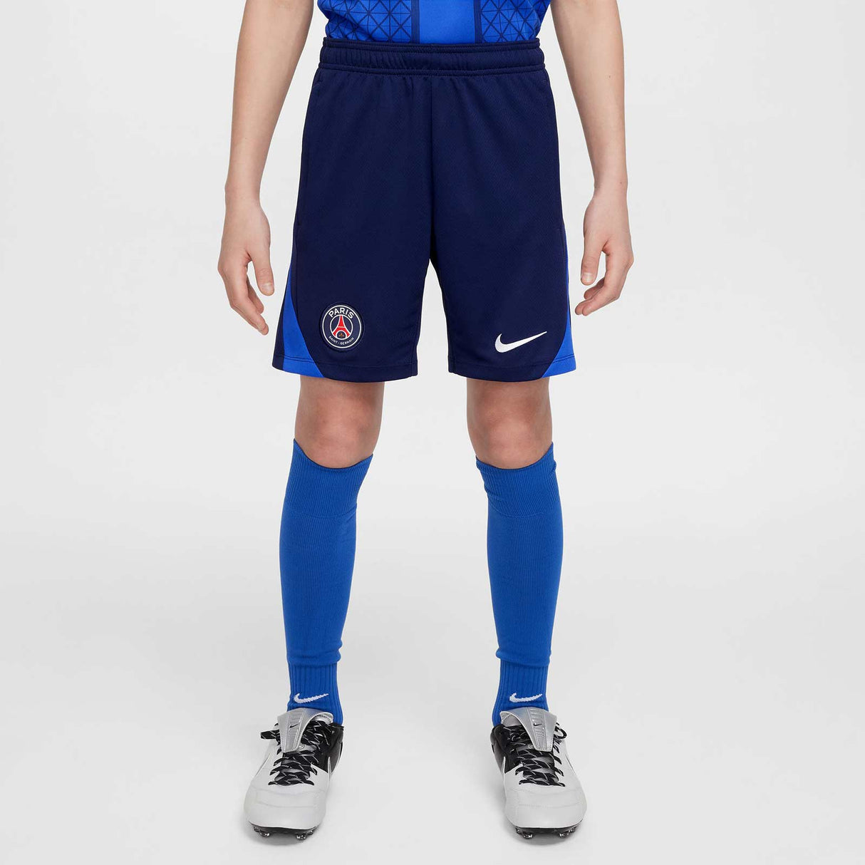 Nike Paris Saint-Germain Strike Kids Dri-FIT Soccer Knit Shorts - Full length