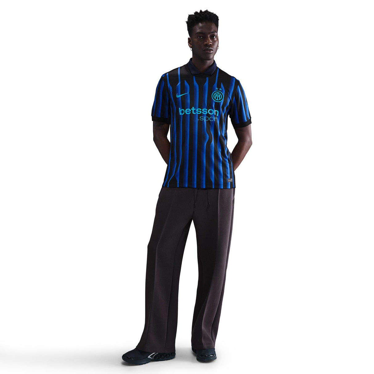 Nike Inter Milan 2025/26 Stadium Home Jersey - Model View