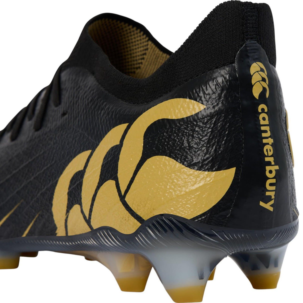 Canterbury Speed Falcon Elite Adults Firm Ground Rugby Boots Close-Up Back View