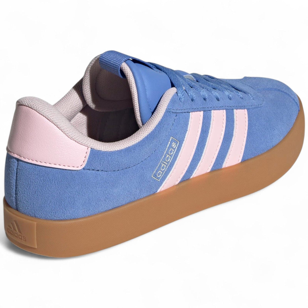 adidas VL Court 3.0 Womens Regular-Fit Lace Trainers Outer Full View Back Facing