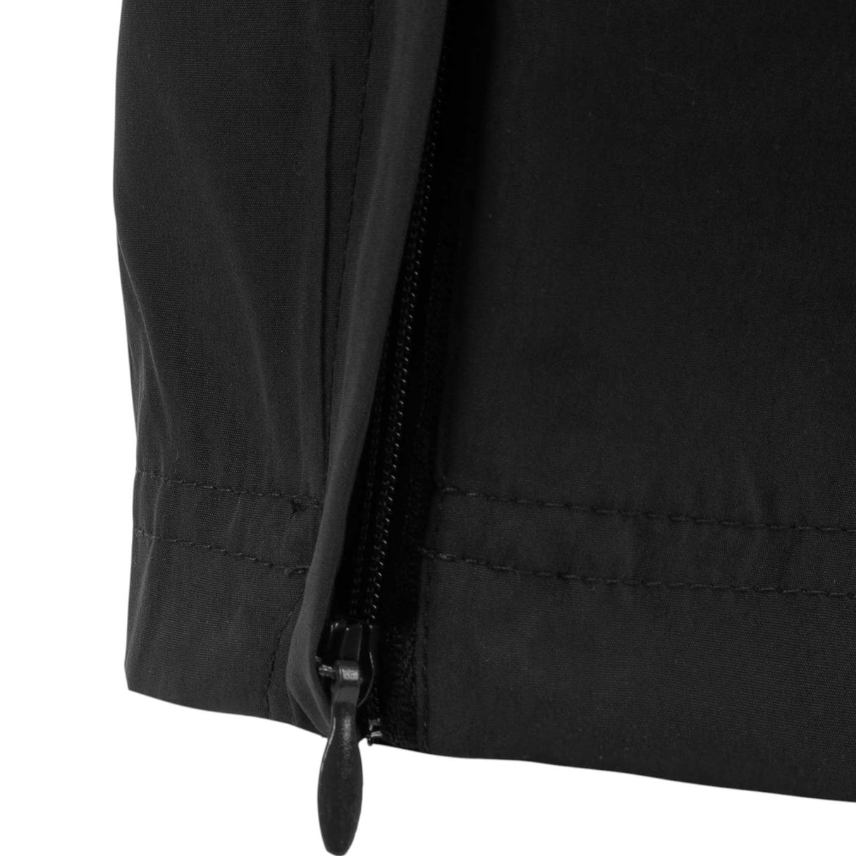 BodyLogic 7/8 Length Woven Womens Jogger Pant Close-Up Ankle Zip View