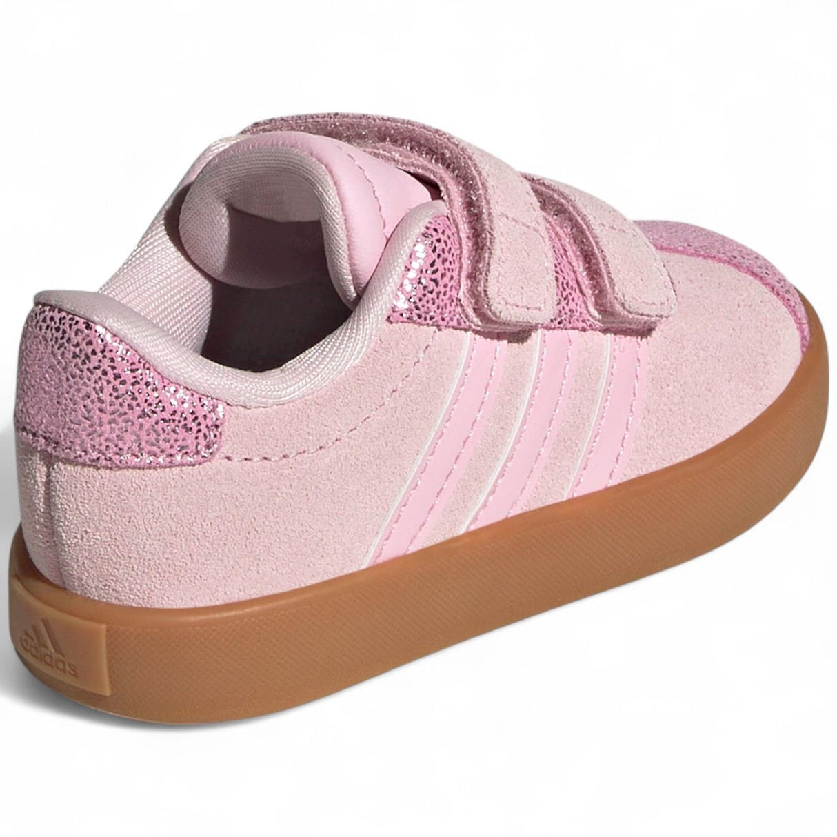 adidas VL Court 3.0 Kids 3-Stripe Court-Inspired Shoes Outer Full View Back Facing