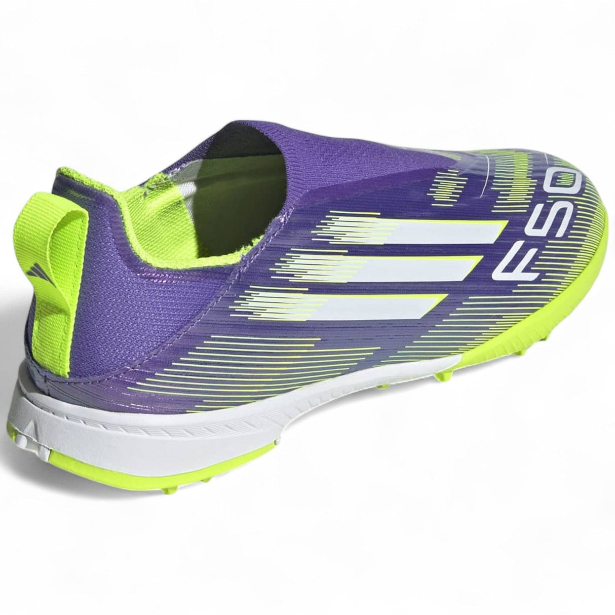 adidas F50 League Laceless Kids Firm Ground Football Boots Outer Full View Back Facing