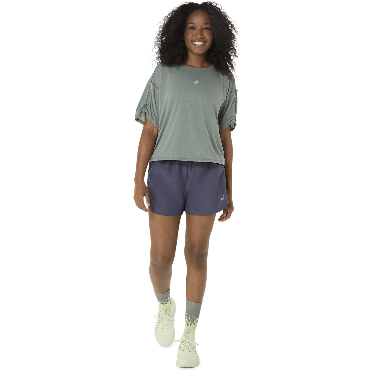 Asics Nagino Run Womens SS Top Blue