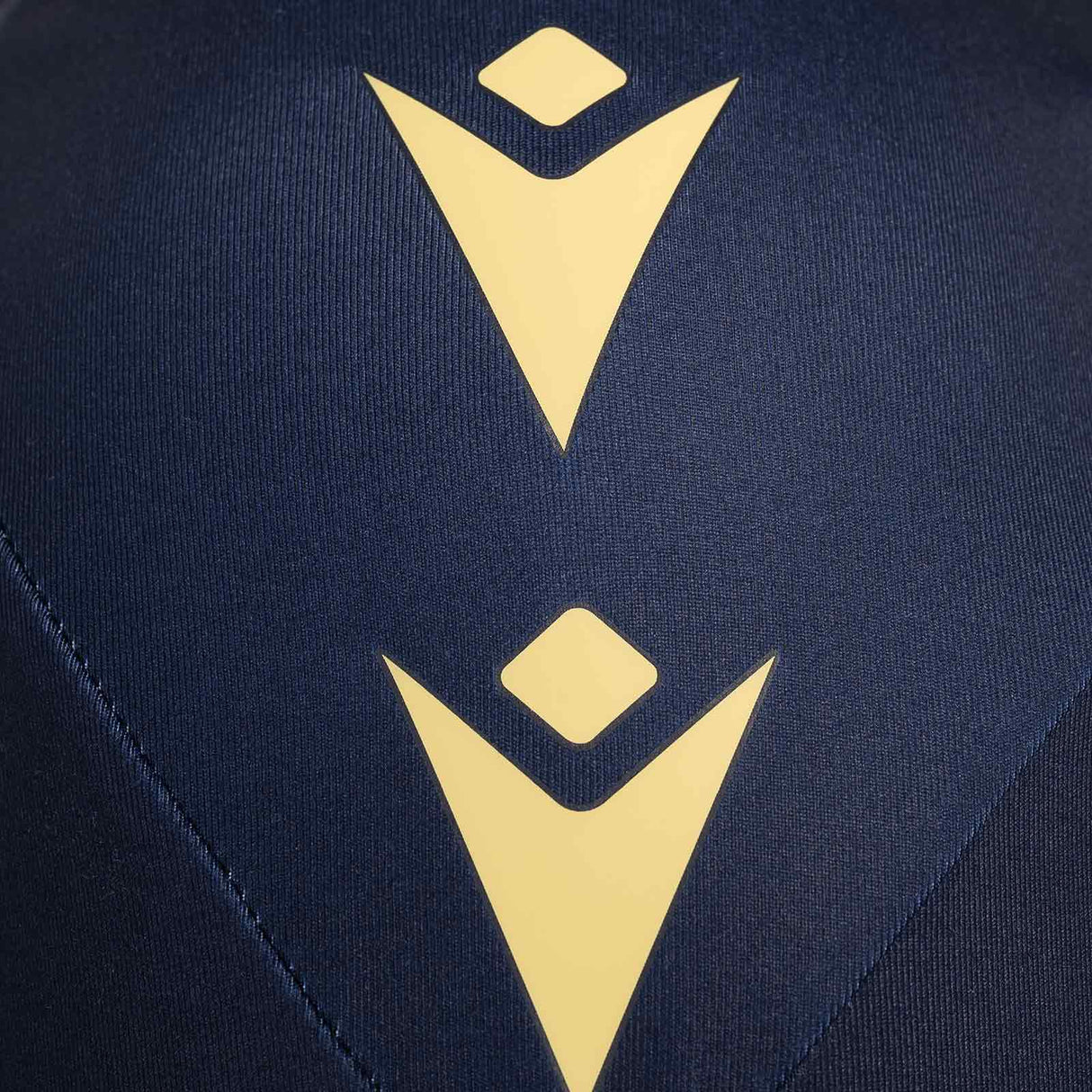 Macron Connacht Rugby 2025/26 Kids Warm-Up Training Top Close-Up Macron Branding Arm View