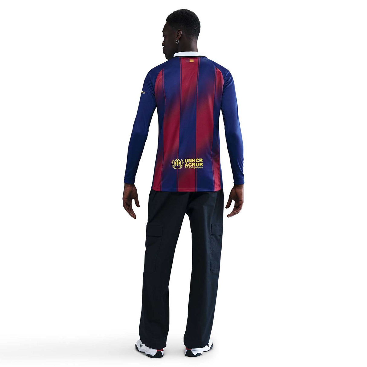 Nike FC Barcelona 2025/26 Stadium Home Mens Dri-FIT Soccer Replica Long-Sleeve Jersey