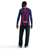 Nike FC Barcelona 2025/26 Stadium Home Mens Dri-FIT Soccer Replica Long-Sleeve Jersey