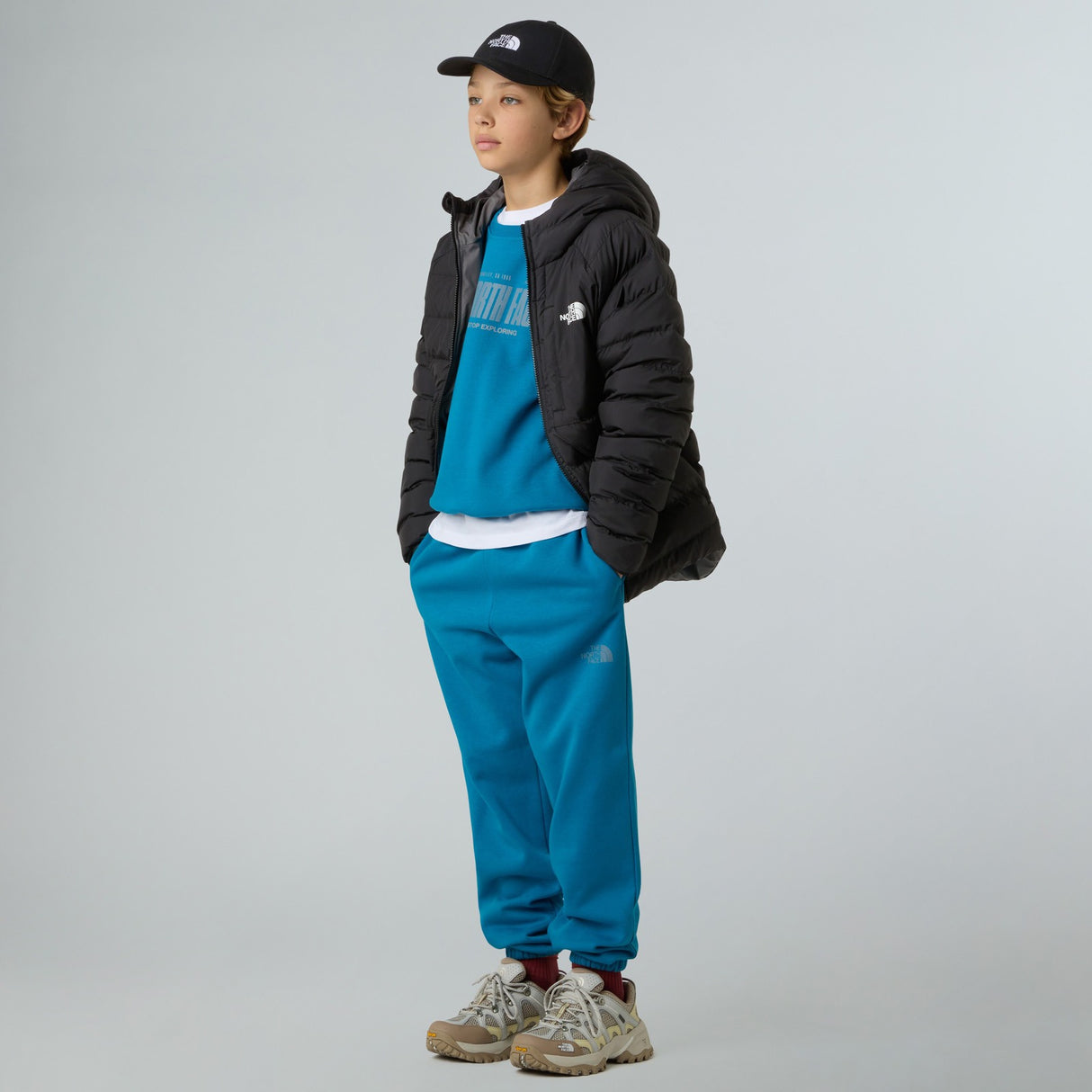 TNF REVERSIBLE PERRITO Boy Hdy Jckt Blck