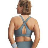 UA Wms Crossback Mid Bra Blue