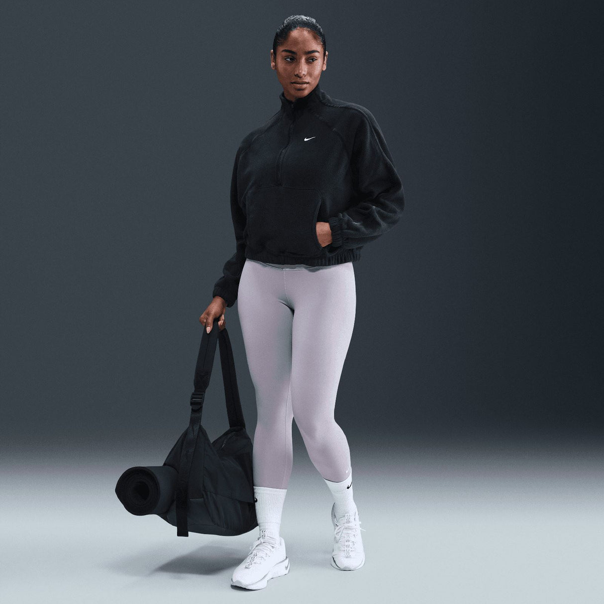 Nike Wmns ONE TF HZ TOP POLAR SP WT Blk