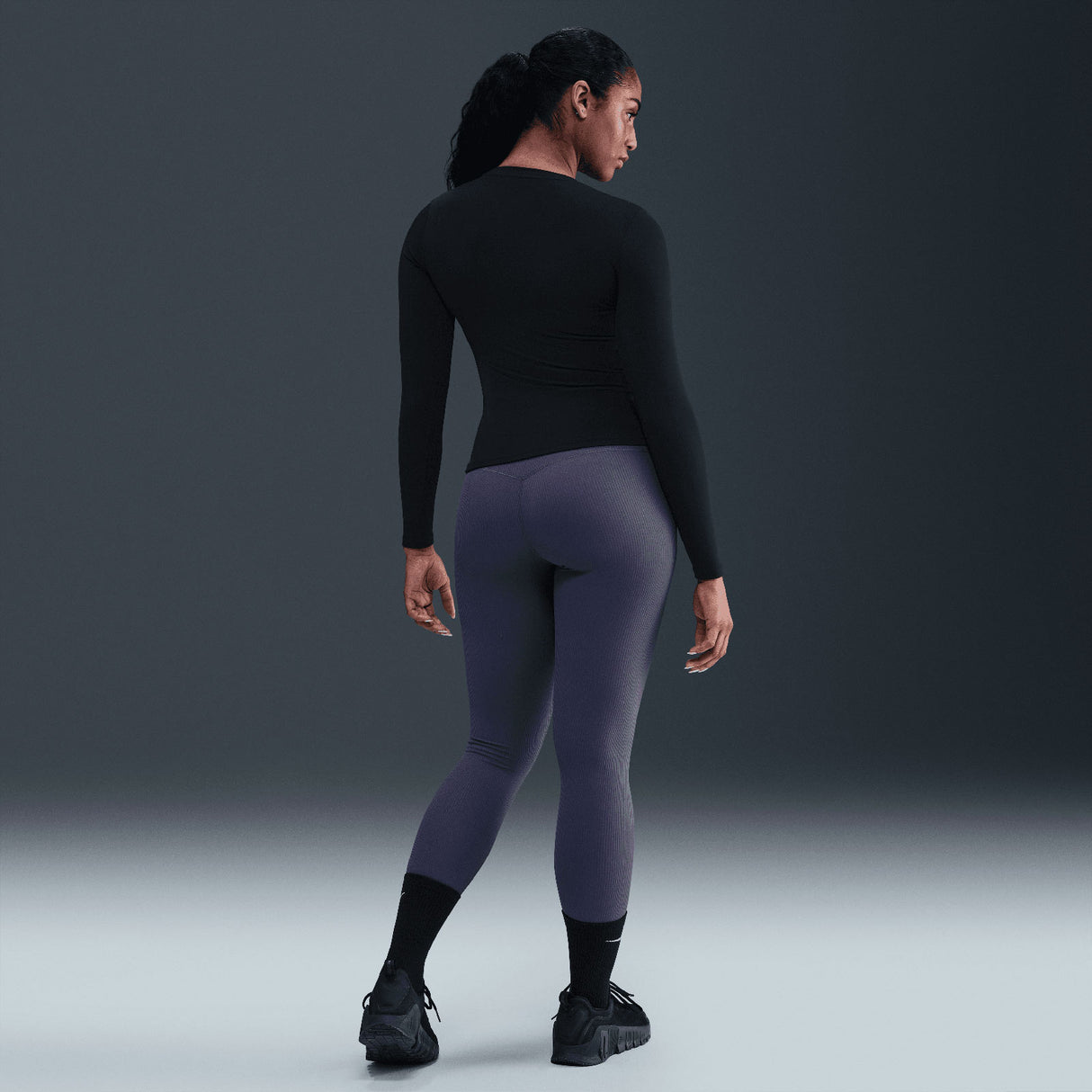 Nike Wmns ONE DF FTTD LS TOP Black