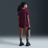 Nike Girls DF ONE STD SS TOP HBR Maroon