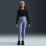 Nike Girls DF ONE TIGHT AOP Blue