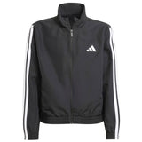 adidas Boys J 3S WV Track Suit  Blk/Wh