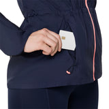 ASICS WMS ROAD PACK JACKET NAVY