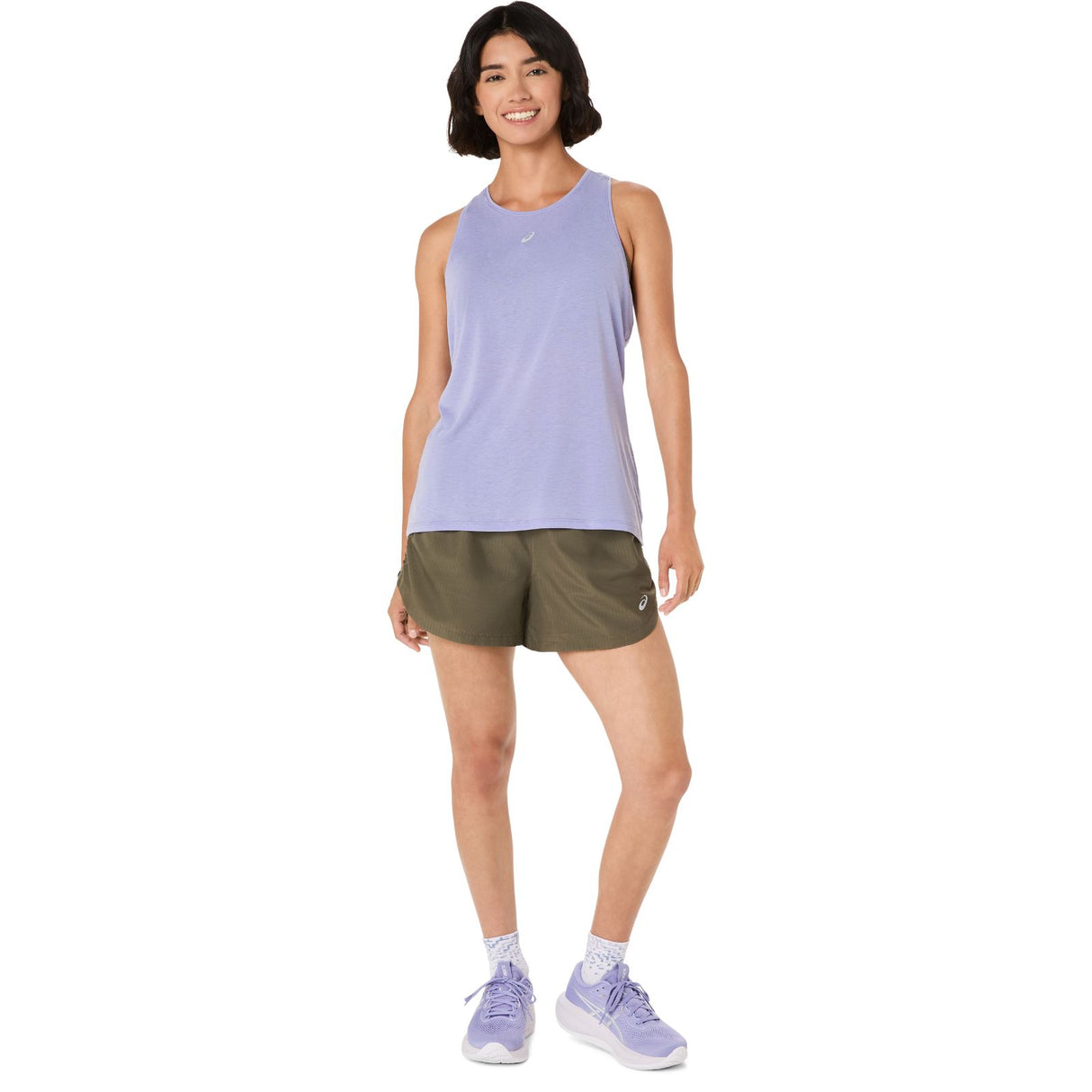 ASICS WMS NAGINO 4IN RUN SHORT GRN