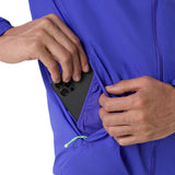 ASICS MENS ROAD PACKABLE JACKET PURPLE