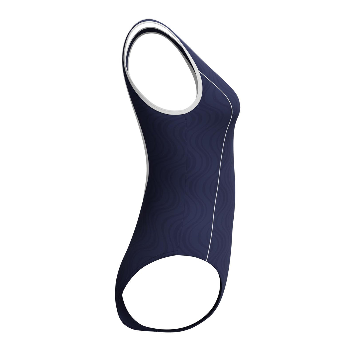 SPEEDO TEXTURE BOUND SCOOP ONE PIECE NVY