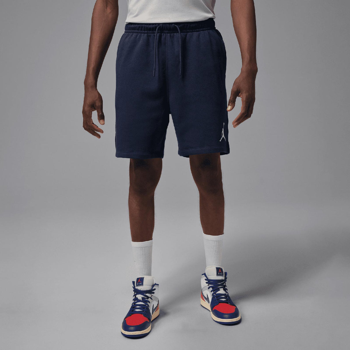 NIKE JORDAN JUMPMAN FLEECE SHORTS NVY