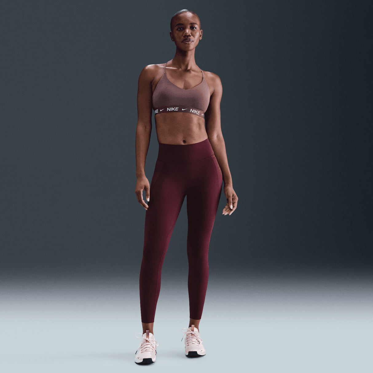 Nike W NK DF INDY LGT SPT BRA Maroon