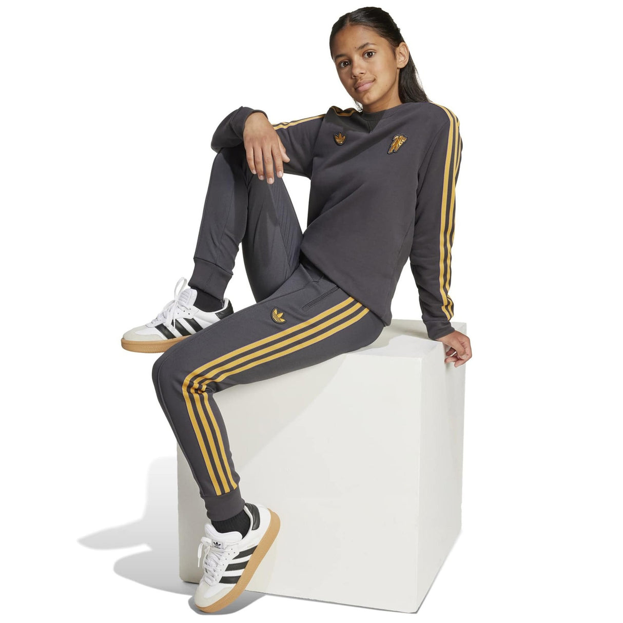 adidas OG MUFC 25 Kid Icon Sweat Top Blk