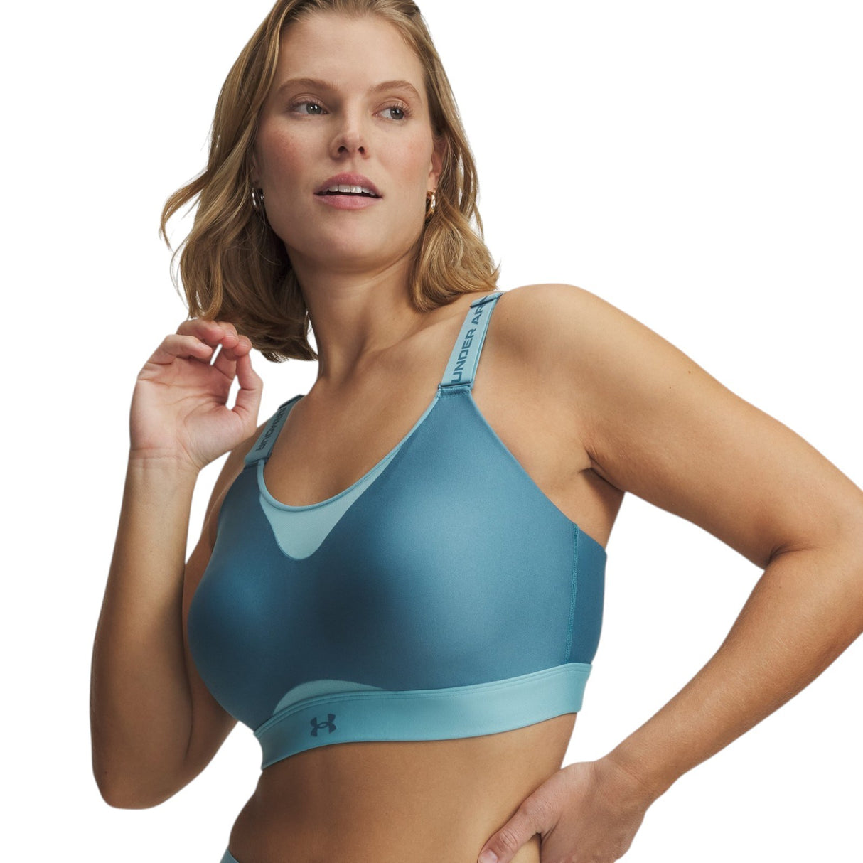 UA Infinity High 2.0 Bra Blue