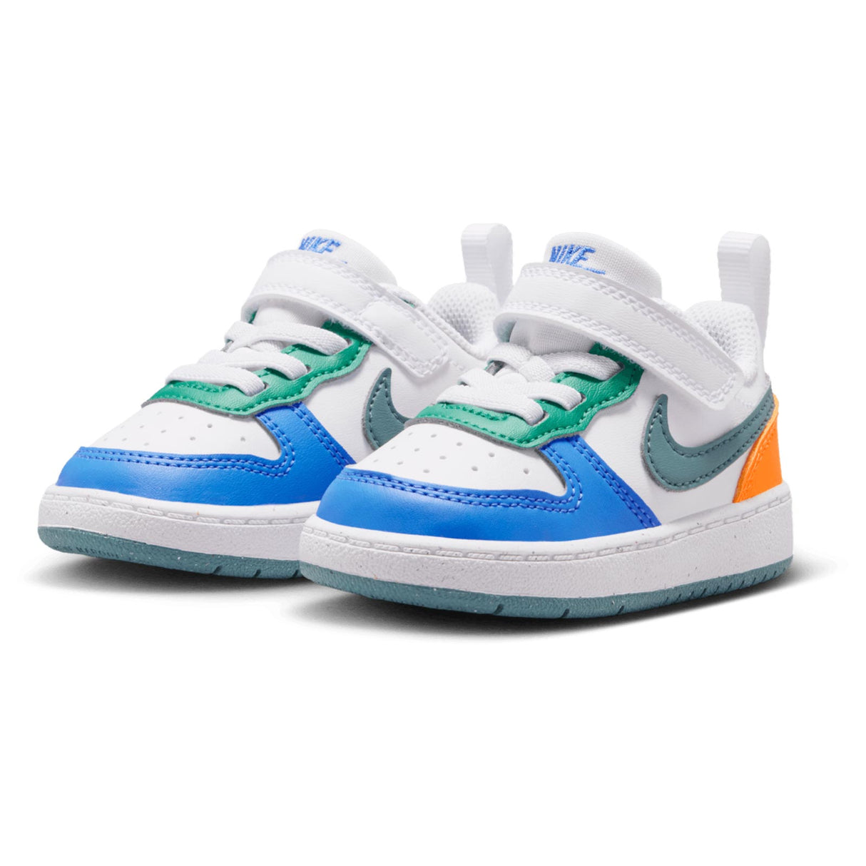 NIKE Court Borough Inf Boys WhiteGrnWht