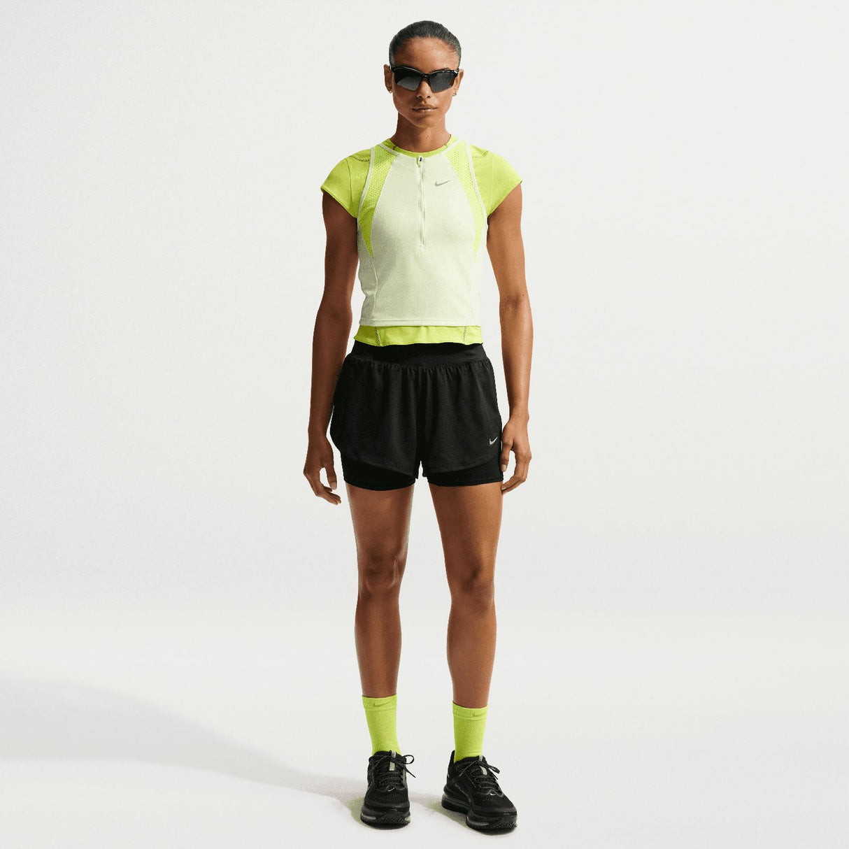 NIKE TEMPO FLW MSH DF 2N1 SHRT WMS Black