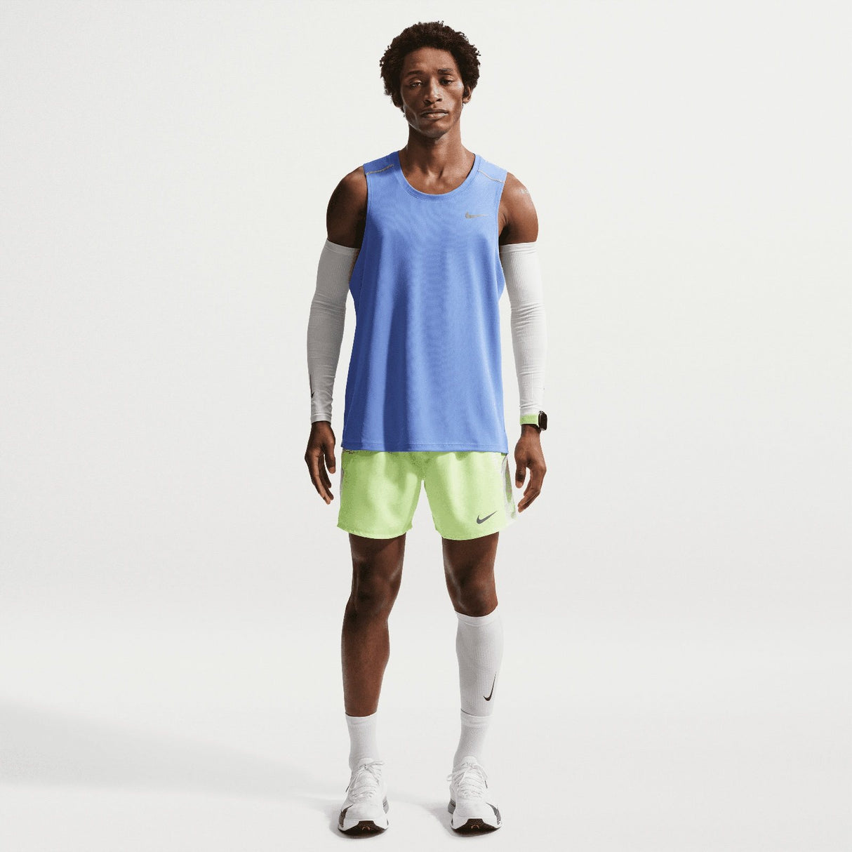 Nike Mens DF MILER TANK TOP Blue